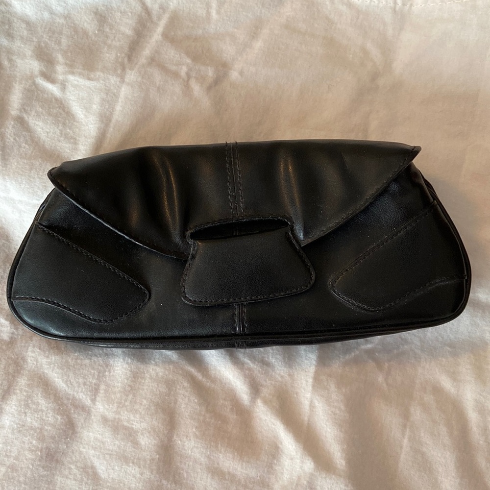 Aldo clutch - black faux leather